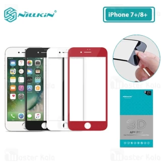 محافظ صفحه شیشه ای تمام صفحه نیلکین Apple iPhone 7 Plus / 8 Plus Nillkin 3D AP+ Pro