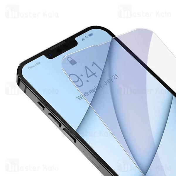 گلس Apple iPhone 13 Mini Baseus Anti Blue Light Full-Glass 0.3mm SGBL020302