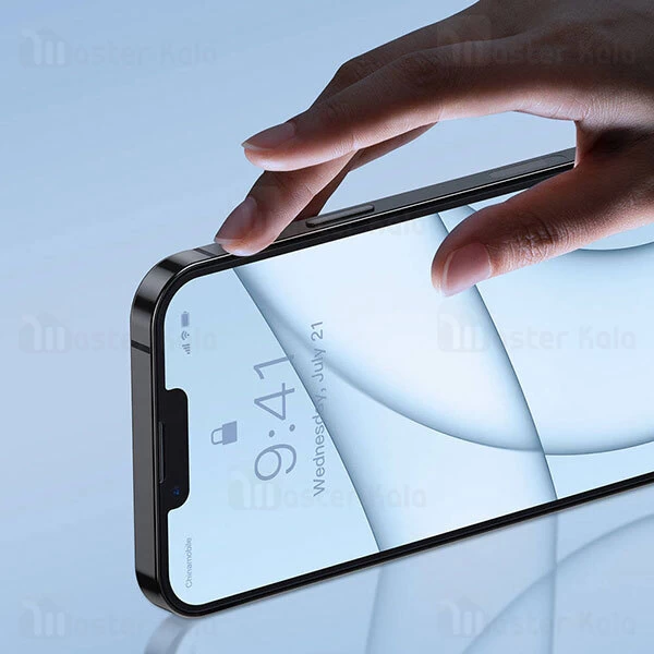 گلس Apple iPhone 13 Mini Baseus Anti Blue Light Full-Glass 0.3mm SGBL020302