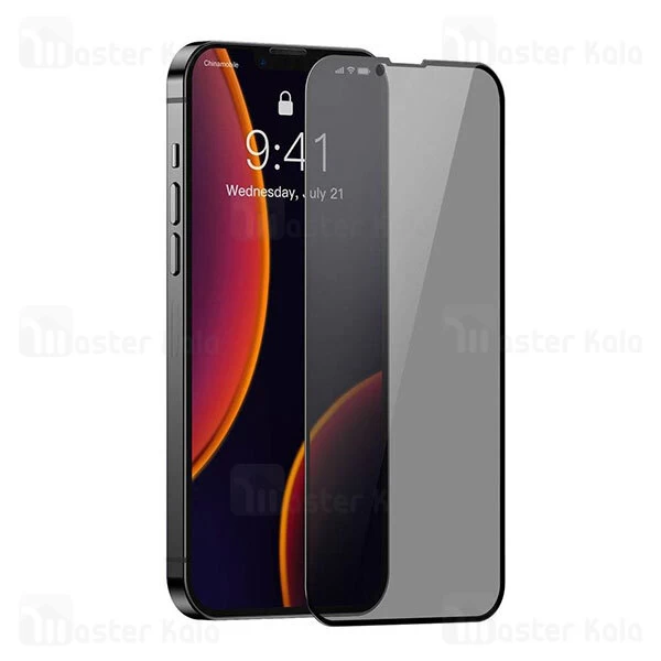 گلس Apple iPhone 13 Mini Baseus Anti Spy Full-Glass 0.3mm Tempered Glass Film SGQP010601