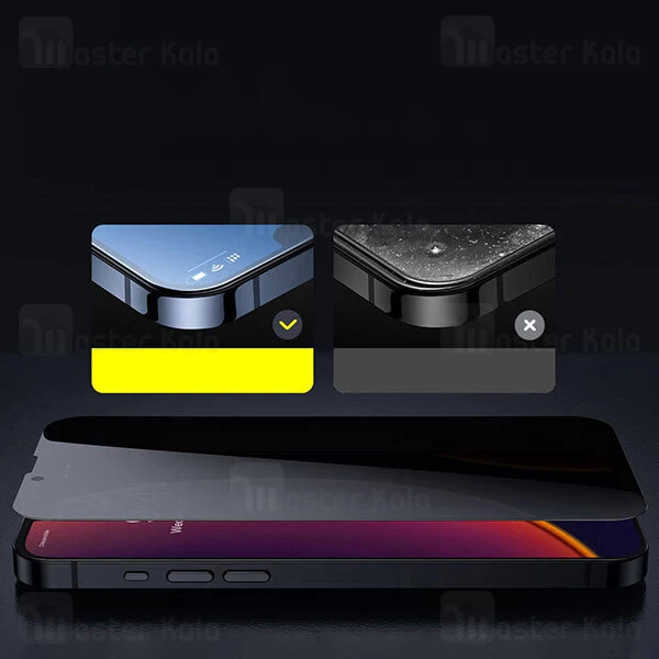 گلس Apple iPhone 13 / 13 Pro Baseus Curved-Screen Glass Protector Crack Resistant Edges Anti-Spy SGQP020401