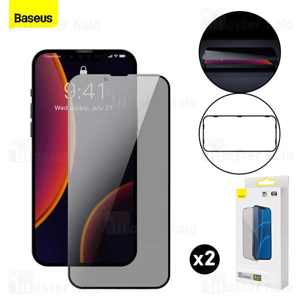 گلس Apple iPhone 13 / 13 Pro Baseus Curved-Screen Glass Protector Crack Resistant Edges Anti-Spy SGQP020401