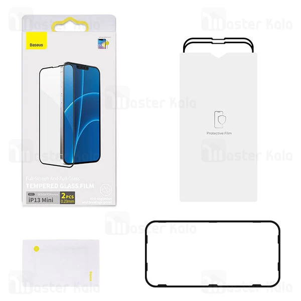 گلس Apple iPhone 13 Pro Max Baseus Curved-Screen Glass Protector Crack Resistant Edges SGQP020201