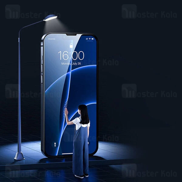 گلس Apple iPhone 13 Pro Max Baseus Curved-Screen Glass Protector Crack Resistant Edges SGQP020201