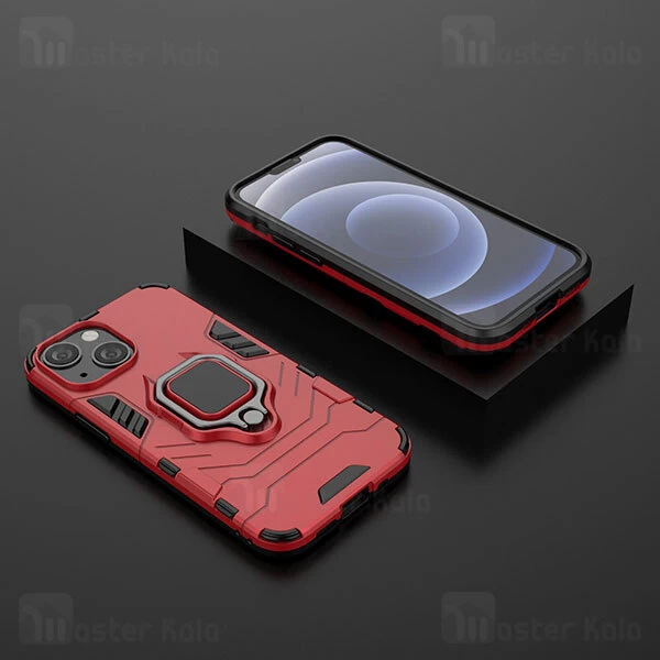 قاب ضد ضربه Apple iPhone 13 Mini Black Panther KEYSION Shockproof Armor Ring Holder Case