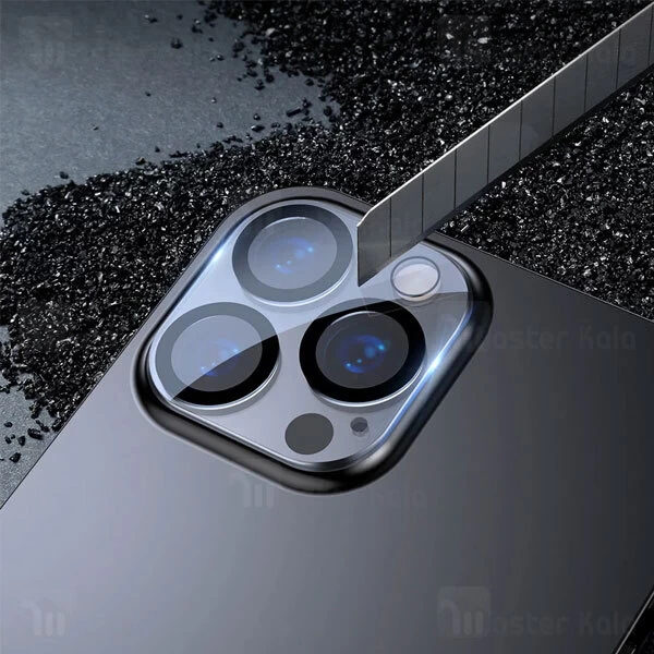 محافظ لنز شیشه ای ایفون 12 پرو / پرو مکس Baseus Full-Frame Lens Film SGQK000102