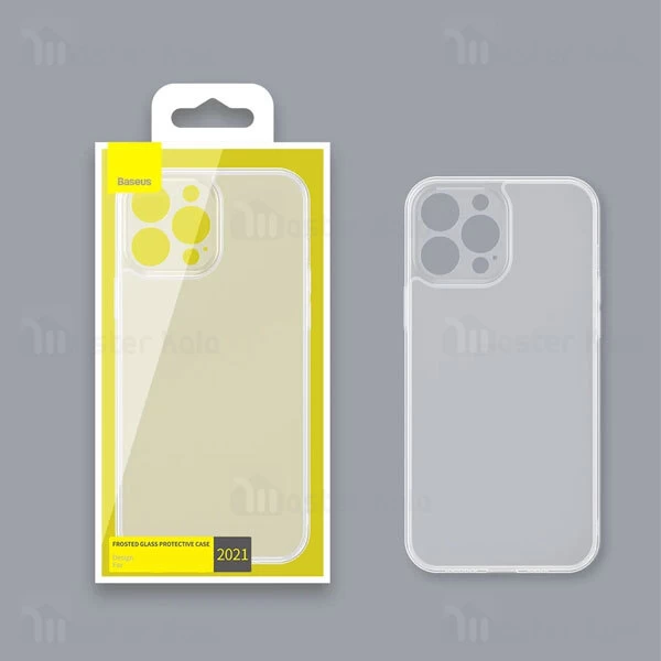 قاب پشت گلس ایفون 13 پرو مکس مدل باسئوس Frosted Case