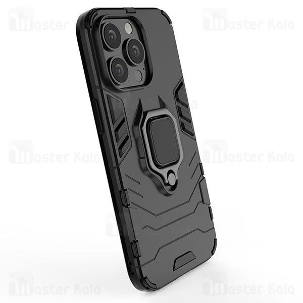 قاب ضد ضربه Apple iPhone 13 Pro Max Black Panther KEYSION Shockproof Armor Ring Holder Case