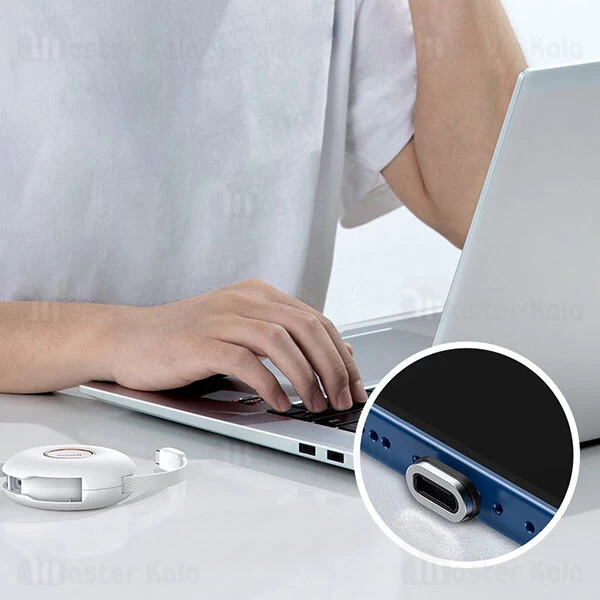 Baseus CAMLC-01 Zinc Magnetic Fast Charging Retractable Type C to M+L+C 1m PD 20W