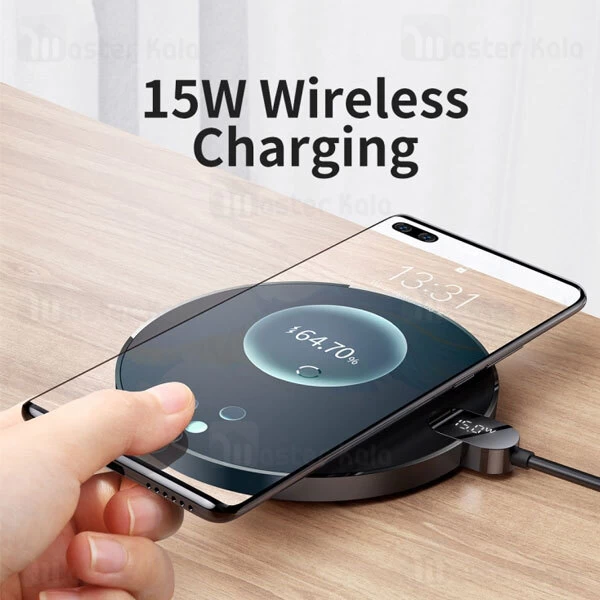 شارژر وایرلس بیسوس Baseus Digital LED Display Gen 2 Wireless Charger CCED000001 توان 15 وات