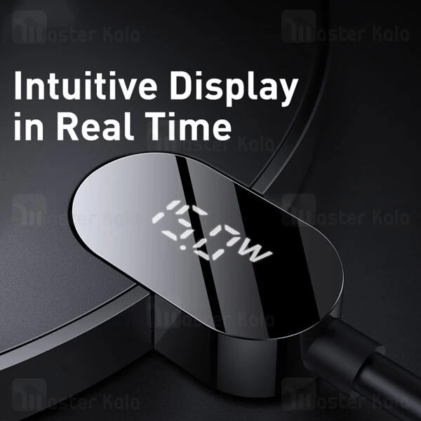 شارژر وایرلس بیسوس Baseus Digital LED Display Gen 2 Wireless Charger CCED000001 توان 15 وات