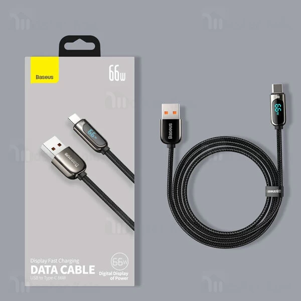 کابل Type C فست شارژ بیسوس Baseus Display USB to Type-C CASX020001 طول 1 متر و توان 66 وات