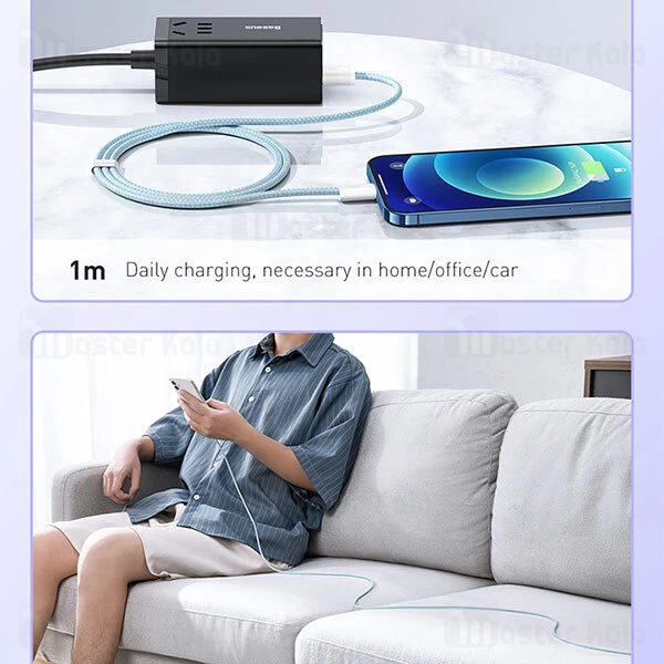 کابل لایتنینگ Baseus Dynamic Series Fast Charging Data Cable USB to iP CALD000402 2.4A 1m