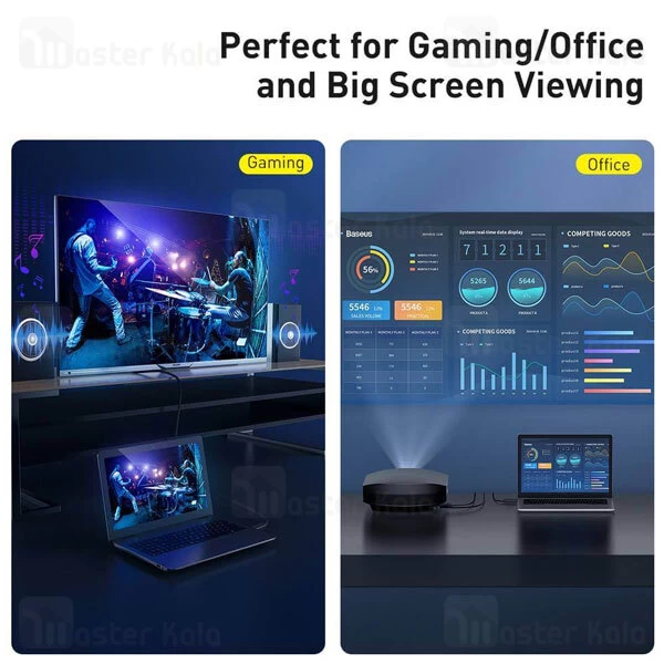 کابل HDMI بیسوس Baseus High Definition Series HDMI 2.0 Cable 4K 30Hz CAKGQ-D01 طول 5 متر