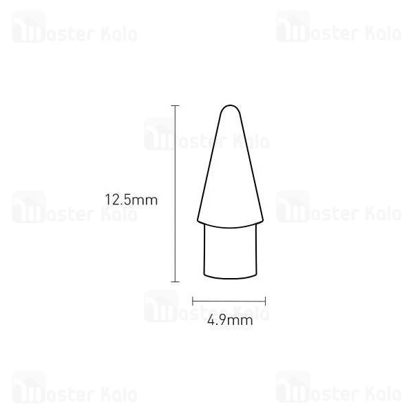 نوک یدکی قلم لمسی بیسوس Baseus Smooth Writing Capacitive Stylus Tips SXBC010002 بسته 2 عددی