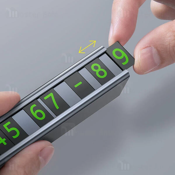 هولدر کارت پارکینگ Baseus Square Bar Temporary Parking Number Plate CNFT000001