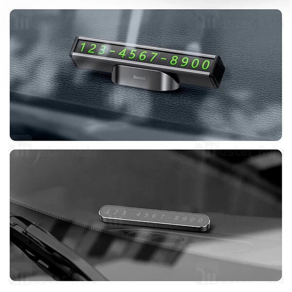 هولدر کارت پارکینگ Baseus Square Bar Temporary Parking Number Plate CNFT000001