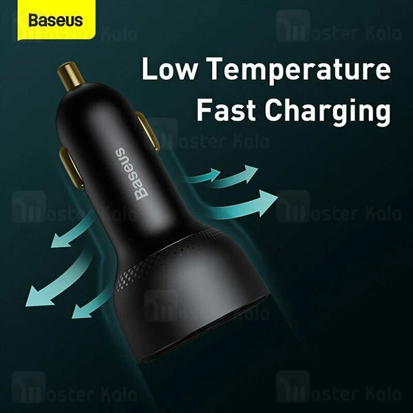 شارژر فندکی Baseus Superme Digital Display Dual U + C PPS Car Charger 100W CCZX-01