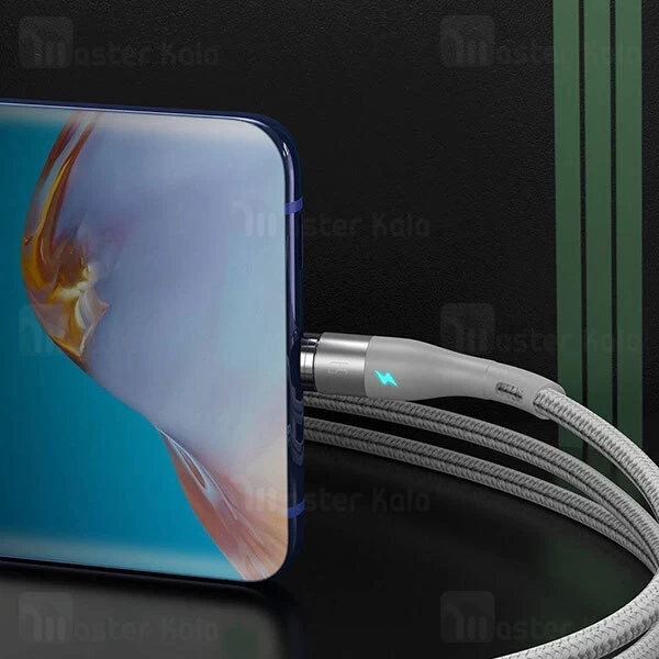 کابل تایپ سی Baseus Zinc Magnetic Type C CATXC-N01 Data Cable 1m 5A