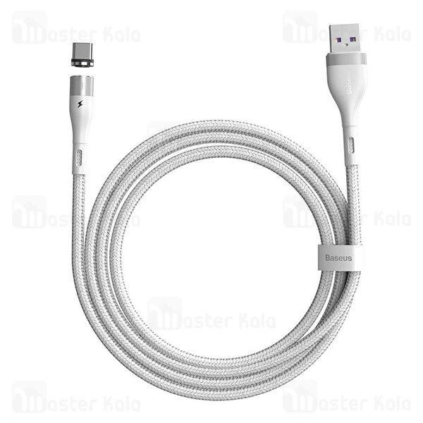 کابل تایپ سی Baseus Zinc Magnetic Type C CATXC-N01 Data Cable 1m 5A