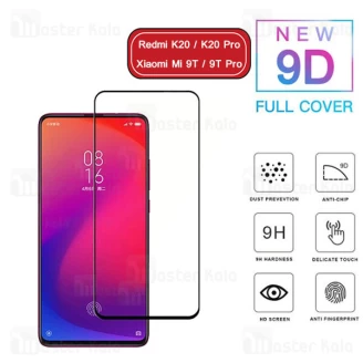 محافظ صفحه شیشه ای تمام صفحه تمام چسب شیائومی Xiaomi Redmi K20 / K20 Pro / Mi9T / Mi9T Pro 9D Glass