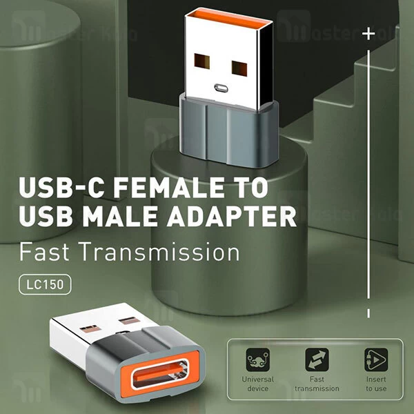 تبدیل LDNIO LC150 USB C to USB Adapter Transmission