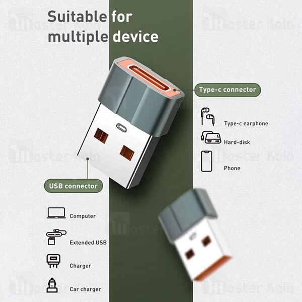 تبدیل LDNIO LC150 USB C to USB Adapter Transmission