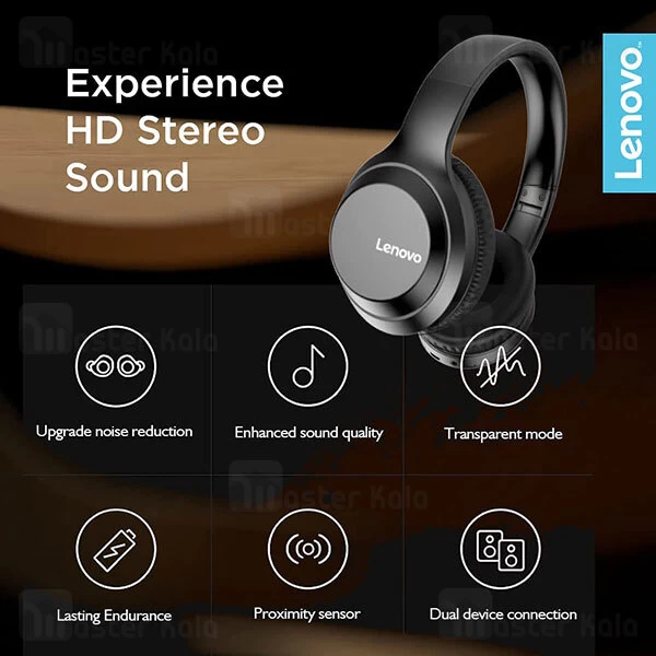 هدفون بلوتوث لنوو Lenovo HD100 Bluetooth Headphones