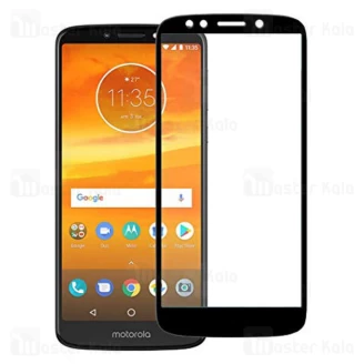محافظ صفحه شیشه ای تمام صفحه تمام چسب موتورولا Motorola Moto E5 Plus 9D Glass