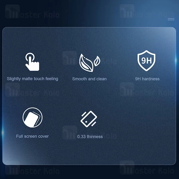 گلس مات Nillkin Fog Mirror Full Coverage Matte Tempered Glass for iPhone 13 Pro Max