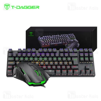 پک گیمینگ T-Dagger Advance Force T-TGS005 2 in 1 Mouse and Keyboard Combo موس و کیبورد