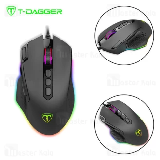 موس سیمی گیمینگ T-Dagger Bettle T-TGM305 RGB Backlighting Gaming Mouse دارای 10 کلید