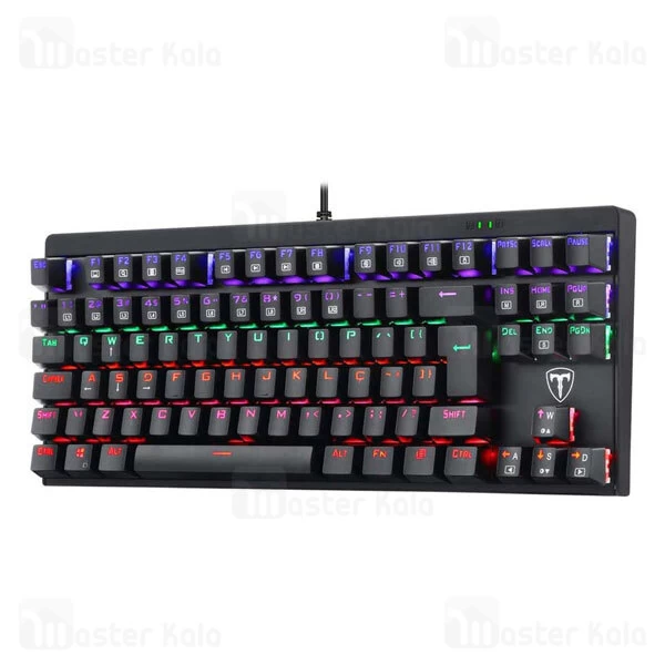 کیبورد سیمی گیمینگ T-Dagger Corvette T-TGK302 Gaming Mechanical Keyboard Backlight