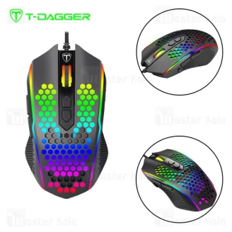 موس سیمی گیمینگ T-Dagger Imperial T-TGM310 RGB Gaming Mouse دارای 8 کلید