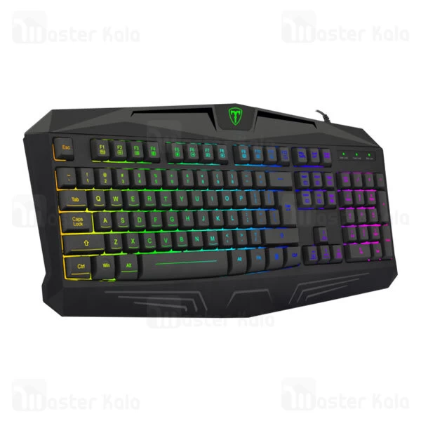 کیبورد سیمی گیمینگ T-Dagger Tanker T-TGK202 Gaming Keyboard RGB Backlight