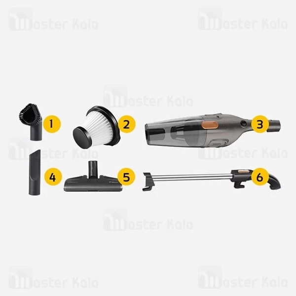 جارو برقی شیائومی Xiaomi Deerma DX115C Handheld Vacuum Cleaner توان 400 وات