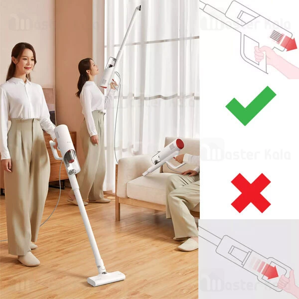 جارو برقی شیائومی Xiaomi Deerma DX300 Portable Handheld Vacuum Cleaner توان 600 وات