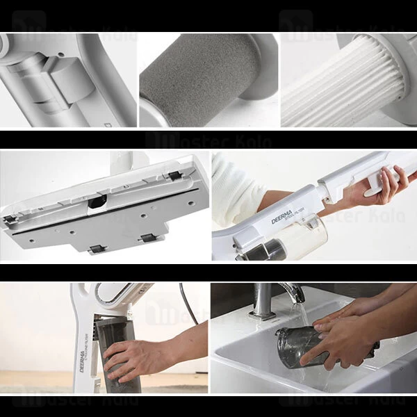 جارو برقی شیائومی Xiaomi Deerma DX700 2 in 1 Vertical Handheld Vacuum Cleaner توان 600 وات