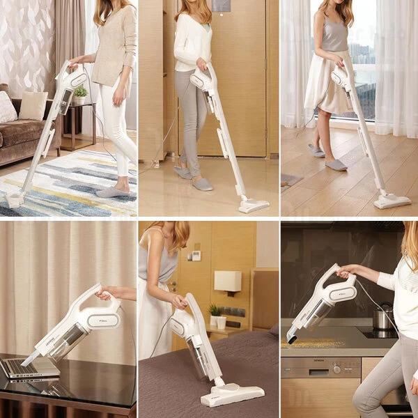 جارو برقی شیائومی Xiaomi Deerma DX700 2 in 1 Vertical Handheld Vacuum Cleaner توان 600 وات