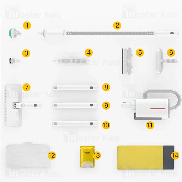 تی و بخارشوی چند منظوره شیائومی Xiaomi Deerma ZQ600 Multi-function Steam Cleaner توان 1600 وات