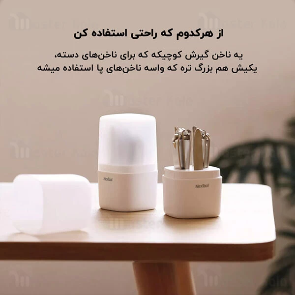 ست ناخن گیر Xiaomi NexTool Stainless Steel Nail Clipper Set B9-3