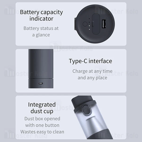 جارو شارژی و جامپ استارتر شیائومی Xiaomi Lydsto 2 in 1 Wireless Mini Vacuum Cleaner YM-XCYJDY01