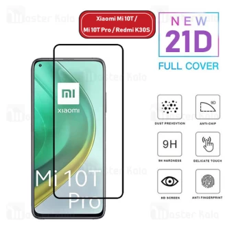 محافظ صفحه شیشه ای تمام صفحه تمام چسب Xiaomi Mi 10T / 10T Pro / Redmi K30S 21D Glass