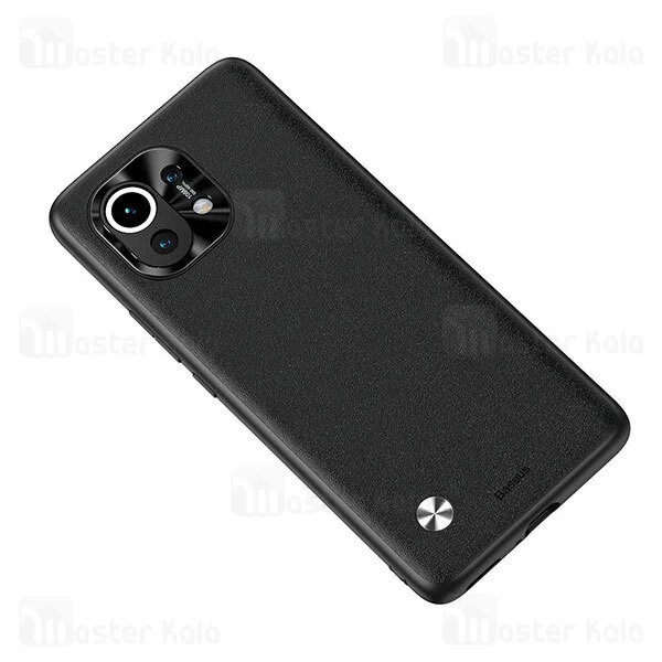 قاب محافظ لنز چرمی Xiaomi Mi 11 Baseus Alloy Leather WIXM11-01 Protective Case With a Camera Cover