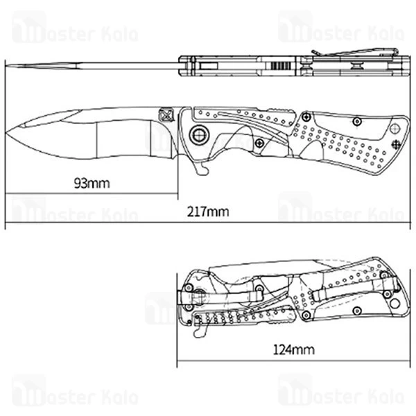 چاقو مسافرتی Xiaomi NexTool Klecker Quick Opening Folding Knife