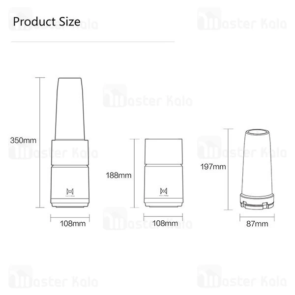 مخلوط کن Xiaomi Pinlo YM-B05 Blender Mixer Portable Mini Fruit Juicer