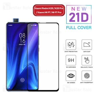 محافظ صفحه شیشه ای تمام صفحه تمام چسب Xiaomi Redmi K20 / K20 Pro / Mi 9T / Mi 9T Pro 21D Glass