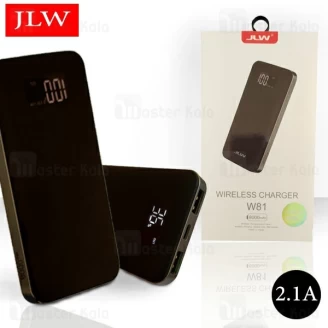 پاوربانک وایرلس 8000 میلی آمپر JLW W81 Power Bank توان 2.1 آمپر