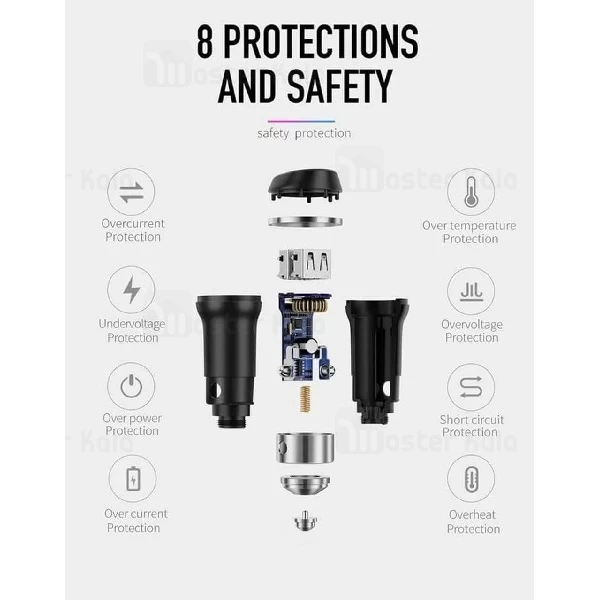 شارژر فندکی مک دودو Mcdodo CC-535 Car Charger توان 3.4 آمپر و دو پورت