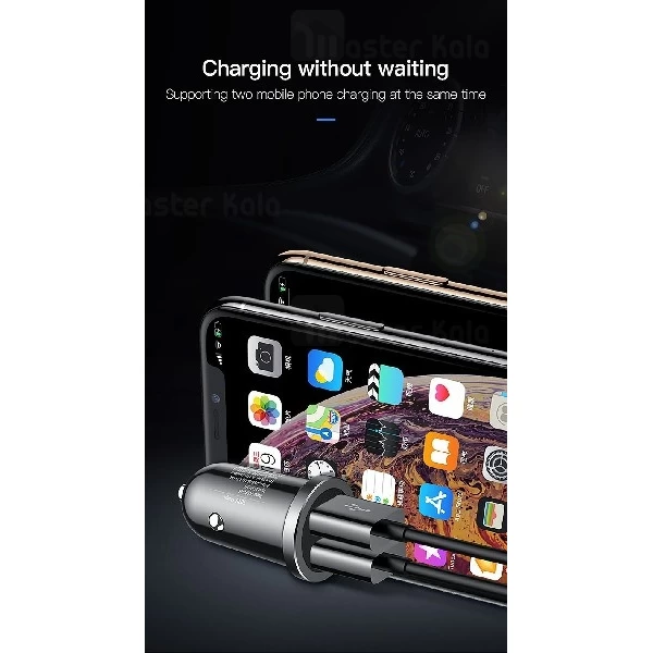 شارژر فندکی توتو TOTU DCCD-017 Car Charger توان 2.4 آمپر و دو پورت